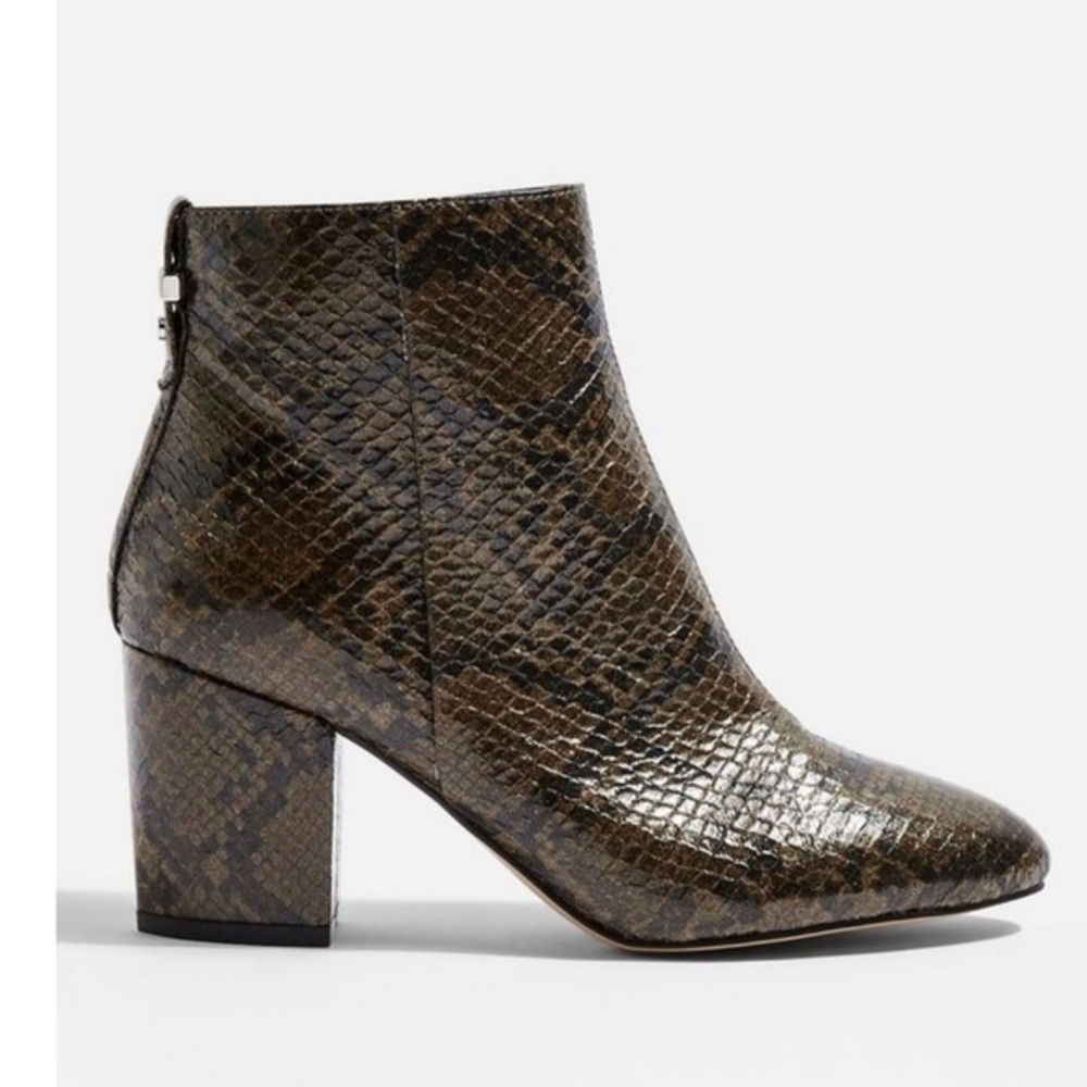 TOPSHOP BROOKLYN Khaki Boots